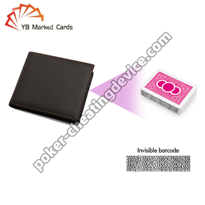 Dompet Kulit Poker Penipuan Pemindai Kamera 35cm Pindai Kartu Tanda