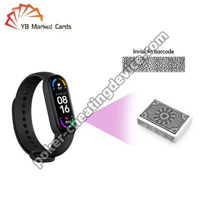 Perangkat Kecurangan Mata-mata Modis Smart Watch Gelang Kamera Pemindai Poker