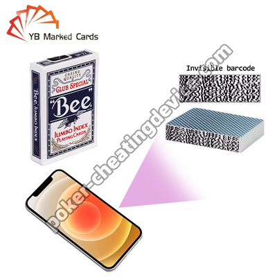Bee Club Khusus Penandaan Barcode Kartu Untuk Poker Kartu Analyzer