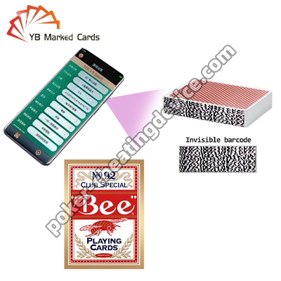 Bee Poker Texas Hold'em Barcode ditandai bermain kartu Kartu lebar kertas inti hitam