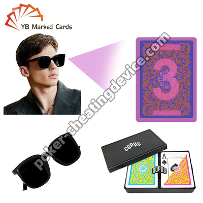 Copag Invisible Ink Marked Cards Pink / Yellow Double Deck Set Untuk Kacamata Hitam InfraMerah