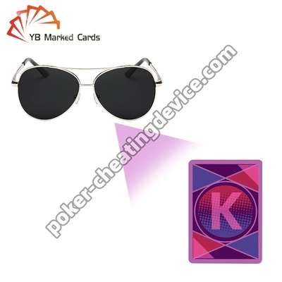 Kacamata Infrared Bermerek Kartu Tinta Invisible Kacamata Poker Untuk Kecurangan
