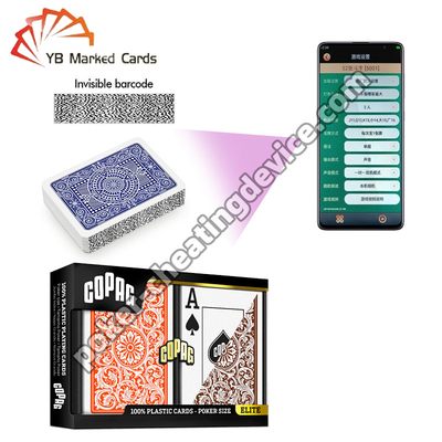 Copag Neoteric 100% Plastik Barcode ditandai Dek Oranyeu Brown Double Deck Set
