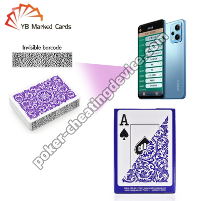 Copag Elite 100% Plastik Infrared-Scan Barcode Deck Ungu Single Deck