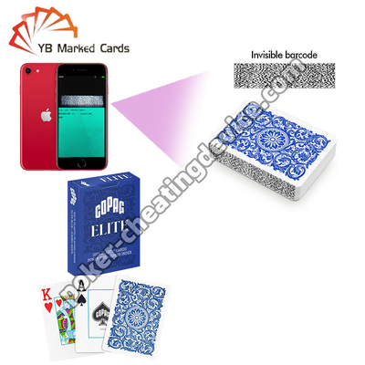 Copag Elite 100% Plastik Scanner ditandai Kartu Biru Single Deck