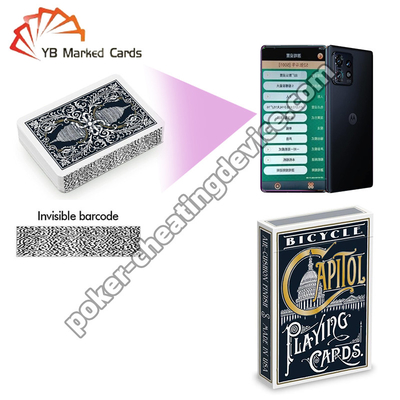 Sepeda Capitol Casino-Grade Barcode Bermain Kartu Biru