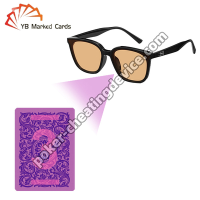 Kacamata Pencitraan Kartu Tersembunyi untuk Poker - Frame Hitam Slimline, Filter IR yang Ditingkatkan: Menguasai Sensasi dengan Wawasan yang Tidak Terdeteksi