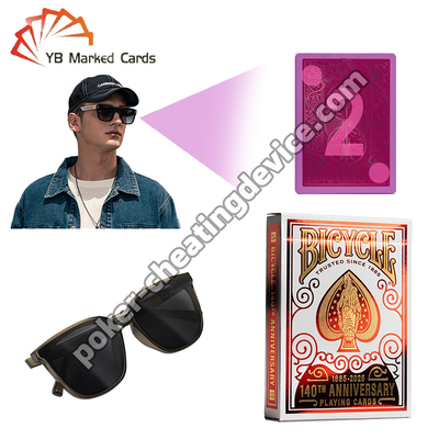 Sepeda 140th Anniversary Tahun ditandai Poker Deck Untuk selingkuh Kacamata