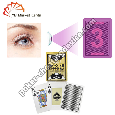 Copag Texas Hold'em Rahasia ditandai Kartu Poker Single Deck Hitam