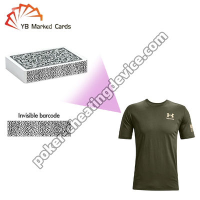 Pemindai Kartu Poker T-Shirt Profesional Untuk Penganalisis Kartu Poker