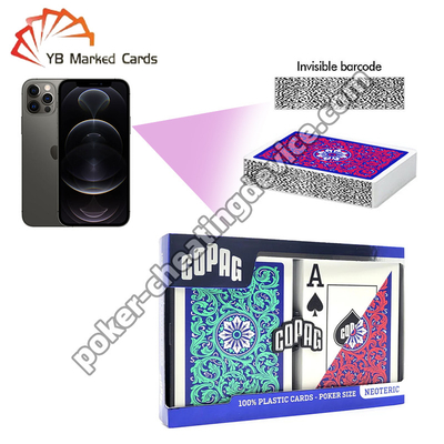 Copag Neoteric 100% Plast Marking Barcode Card Jumbo Index Set Dek Ganda Hijau / Merah