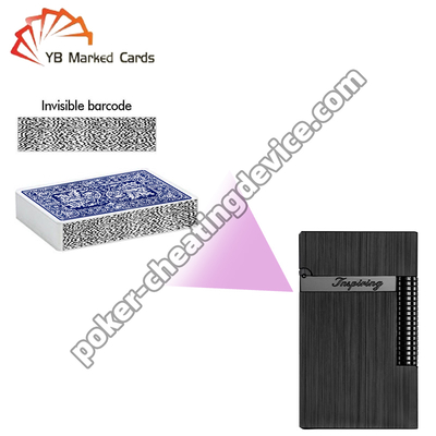 Lighter Hidden Poker Cheat Camera untuk Barcode ditandai kartu