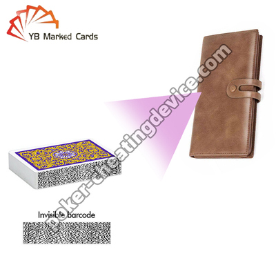 Dompet Poker Cheat Card Scanner untuk Barcode ditandai Kartu