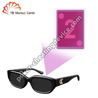 Kacamata Tinta Tak Kasat Mata UV Untuk Kartu Poker Bermain yang Ditandai