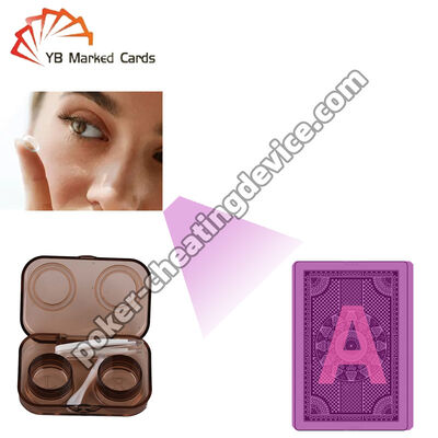 Lensa kontak inframerah tinta tak terlihat untuk kartu berwarna terang