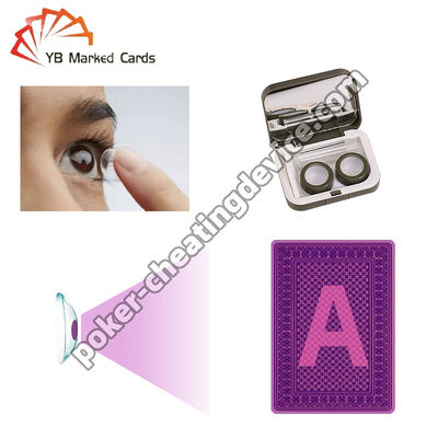 Lensa kontak IR untuk kartu bermain tinta tak terlihat