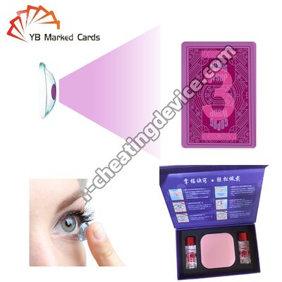 Poker Cheat Lensa Kontak Untuk Tinta Invisible Bermain Kartu